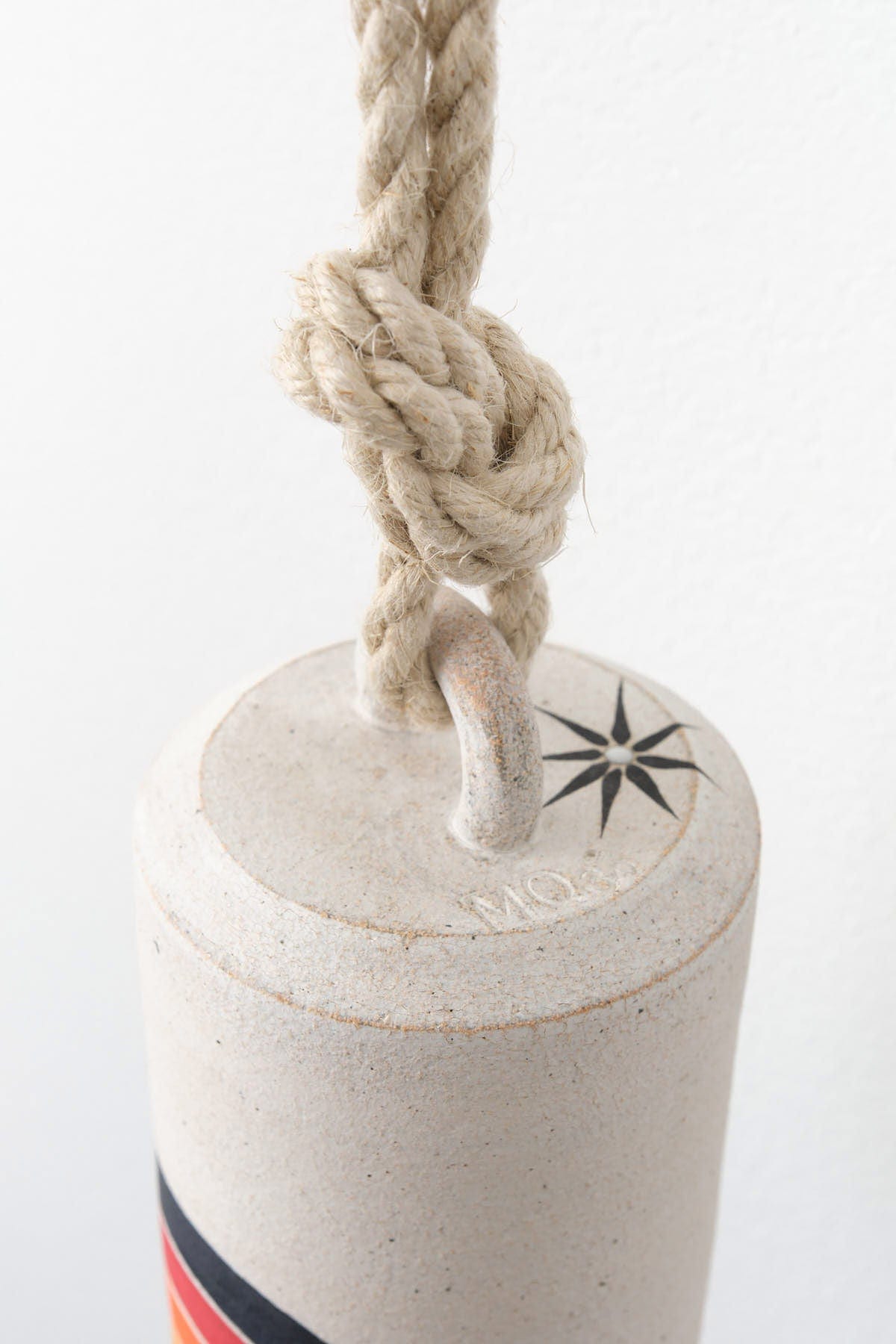 MQuan Art Ceramics Medium Tall Thrown Bell in Rainbow Arc Rainbow Arc / 7.75" H X 4.75" Dia