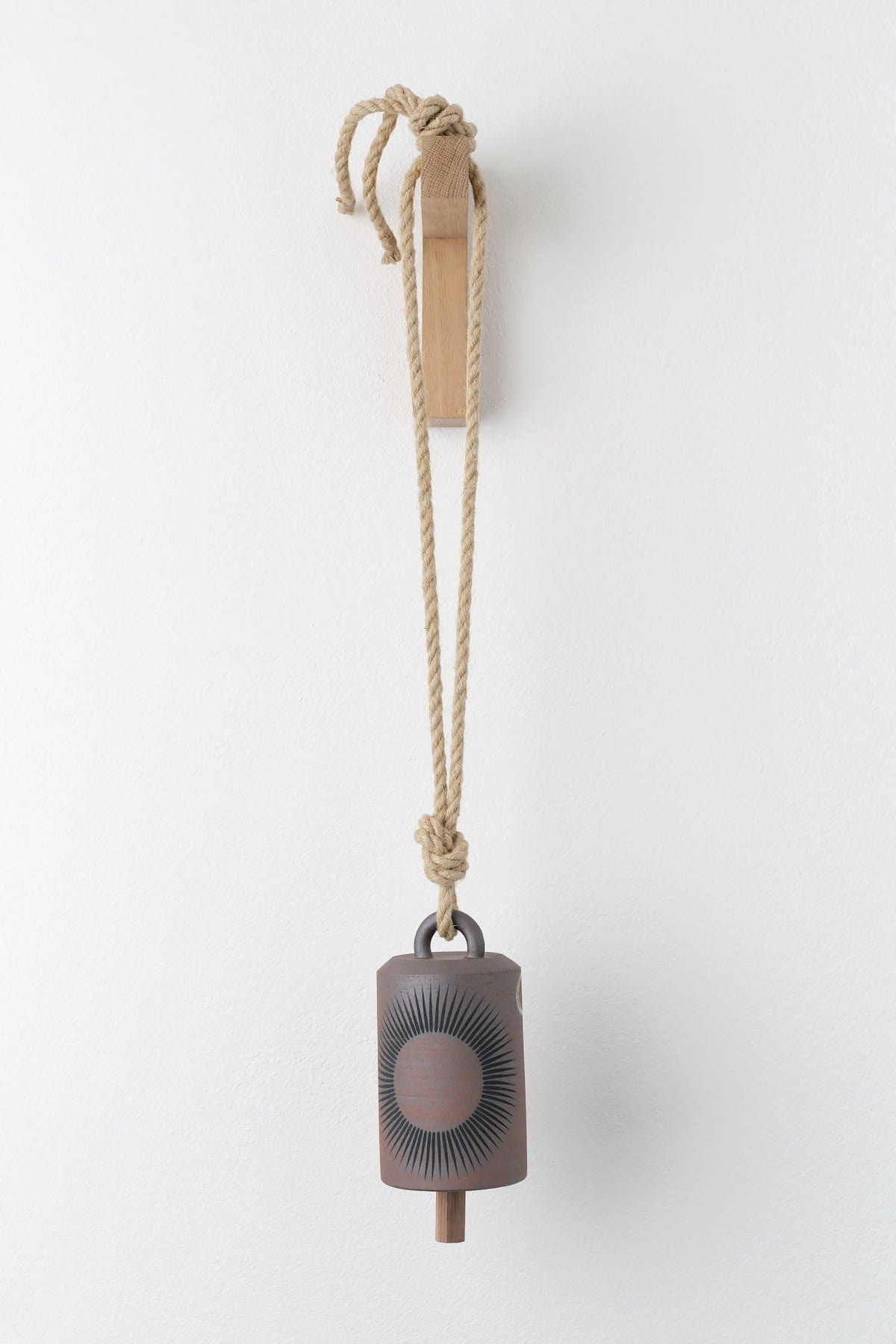 MQuan Art Ceramics Medium Tall Thrown Bell in Tucker Sun & Red Tucker Sun & Red / 7.75" H X 4.75" Dia