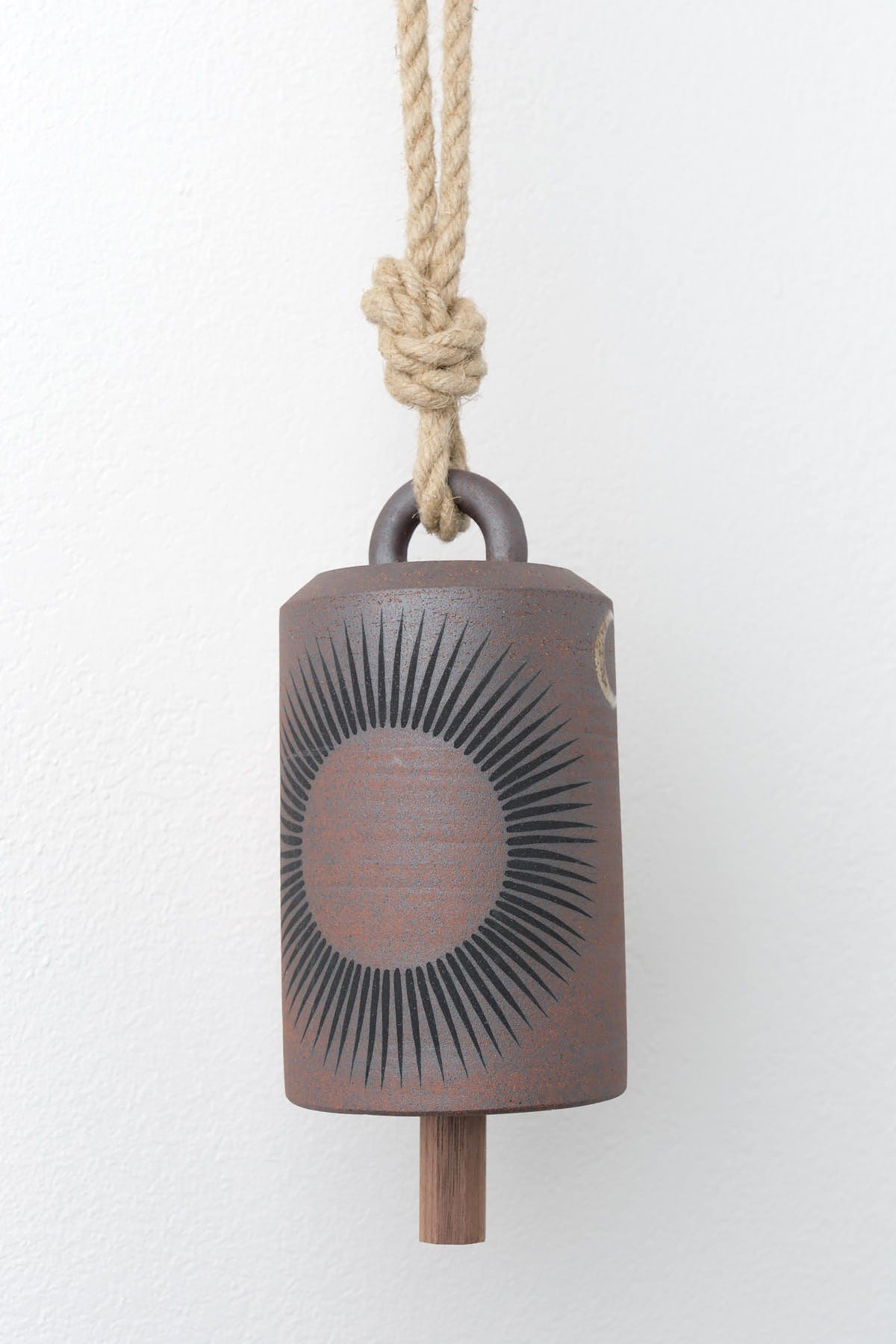 MQuan Art Ceramics Medium Tall Thrown Bell in Tucker Sun & Red Tucker Sun & Red / 7.75" H X 4.75" Dia