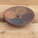 MQuan Art Ceramics Reliquary Burner Four Black/Tucker / 8" Dia X 2" H