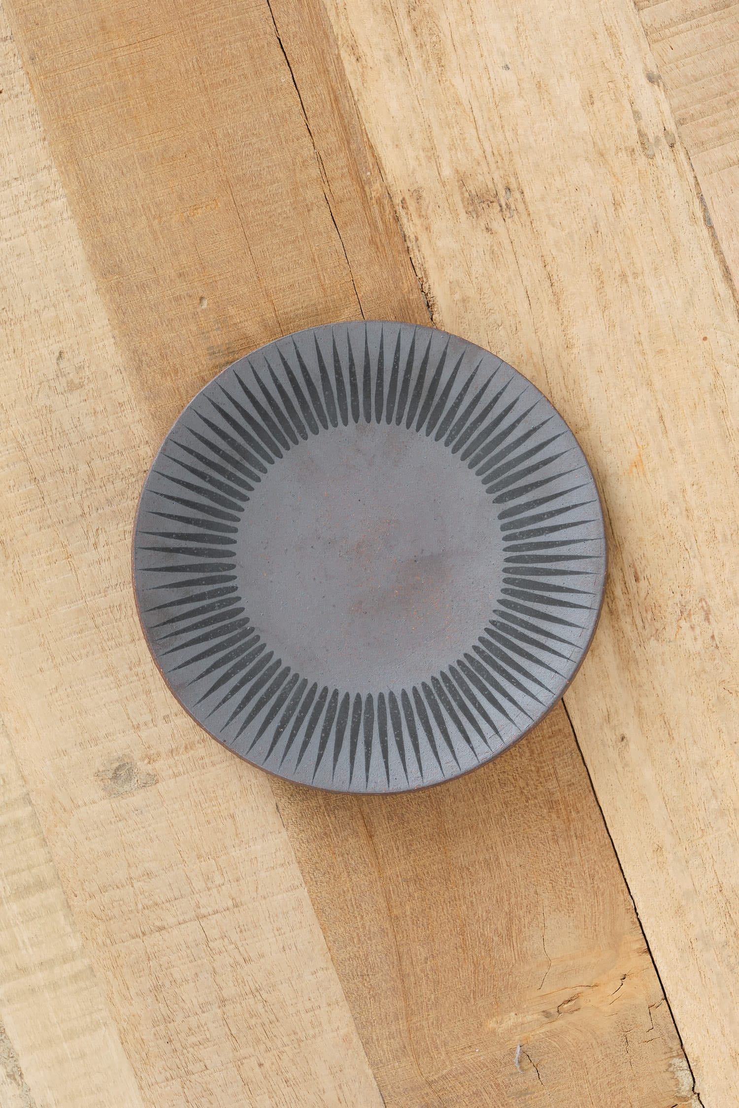 MQuan Art Ceramics Small Round Dish in Sun Sun / 5.5" Dia
