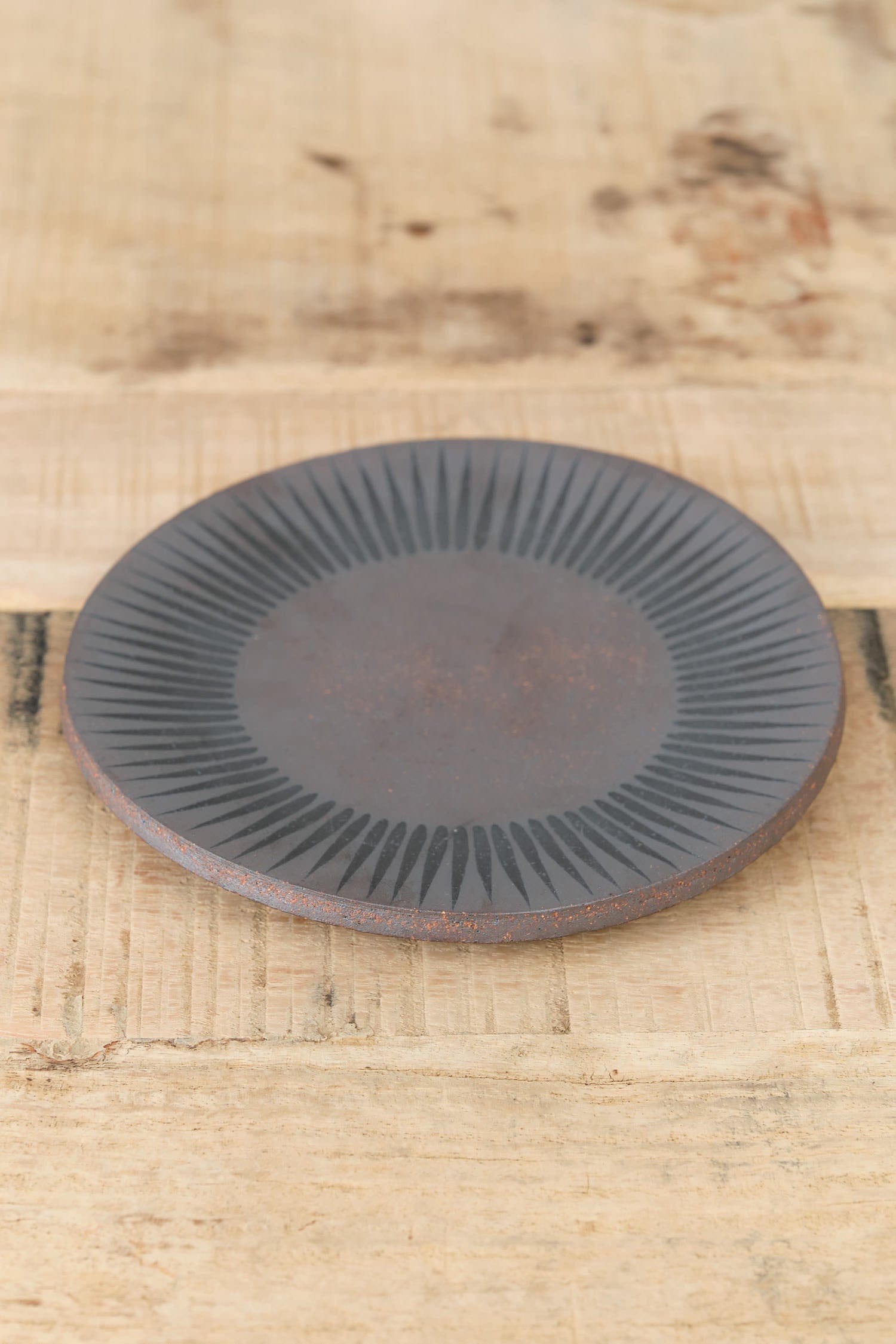 MQuan Art Ceramics Small Round Dish in Sun Sun / 5.5" Dia