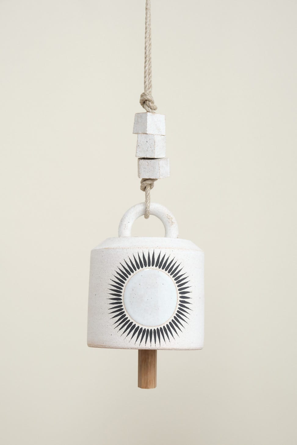 Small Wide Thrown Bell in New Sun White