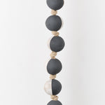 MQuan Art Ceramics Garland 9 Black and White / 54" L