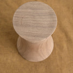 Front of Wood Round Wall Mount in Walnut