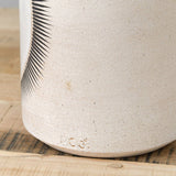MQuan Art Ceramics Tall Vessel in New Sun White New Sun White / 10" H X 7" D