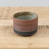MQuan Art Ceramics Tea Bowl in Rings Four Black Rings Four Black / 4" Dia X 3" H