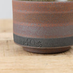 MQuan Art Ceramics Tea Bowl in Rings Four Black Rings Four Black / 4" Dia X 3" H