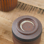 MQuan Art Ceramics Tea Bowl in Rings Four Black Rings Four Black / 4" Dia X 3" H