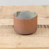 MQuan Art Ceramics Tea Bowl in Stripe Marigold Stripe Marigold / 4" Dia X 3" H
