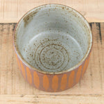 MQuan Art Ceramics Tea Bowl in Stripe Marigold Stripe Marigold / 4" Dia X 3" H