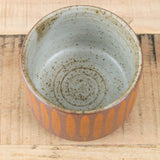 MQuan Art Ceramics Tea Bowl in Stripe Marigold Stripe Marigold / 4" Dia X 3" H