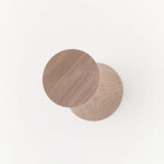 MQuan Home Objects Wood Round Wall Mount in Walnut Walnut