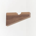 MQuan Home Objects 6.5" Wood Square Notched Wall Mount Bracket Walnut / 6.5" L