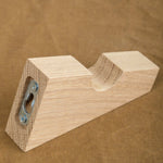 MQuan Home Objects 5" Wood Square Notched Wall Mount Bracket White Oak / 5"