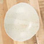 Mt. Washington Pottery Home Kitchen Serving Carved Eggshell Serving Bowl in Speckled White Speckled White / 11" Dia X 3" H