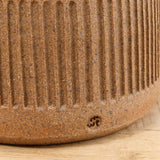 Mt. Washington Pottery Home Planters 10" Carved Planter Raw Clay / 10" Dia X 10" H