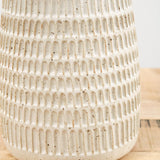 Mt. Washington Pottery Home Kitchen Vases Carafe Vase Speckled White / 7" Dia X 13.5" H