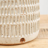 Mt. Washington Pottery Home Kitchen Vases Carafe Vase Speckled White / 7" Dia X 13.5" H