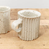 Mt. Washington Pottery Home CoffeeTea Column Mug in Speckled White Speckled White / 3.5" Dia X 4" H