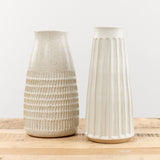 Mt. Washington Pottery Home Kitchen Vases Column Vase Matte White / 6" Dia X 13.5" H