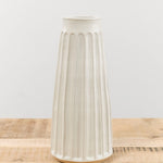 Mt. Washington Pottery Home Kitchen Vases Column Vase Matte White / 6" Dia X 13.5" H