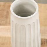 Mt. Washington Pottery Home Kitchen Vases Column Vase Matte White / 6" Dia X 13.5" H