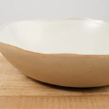 Mt. Washington Pottery Home Kitchen Dishware Eggshell Serving Bowl in Matte White Matte White / 11" Dia X 3" H