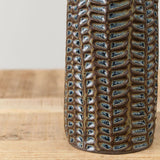 Mt. Washington Pottery Home Kitchen Vases Fern Vase Dark Blue / 3.5" Dia X 8.5" H