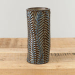 Mt. Washington Pottery Home Kitchen Vases Fern Vase Dark Blue / 3.5" Dia X 8.5" H