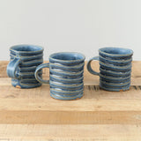 Mt. Washington Pottery Home CoffeeTea Ring Mug in Blue Blue / 3.75" Dia X 4" H