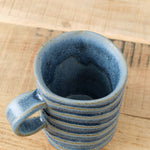 Mt. Washington Pottery Home CoffeeTea Ring Mug in Blue Blue / 3.75" Dia X 4" H
