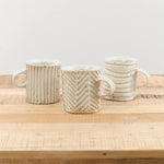 Mt. Washington Pottery Home CoffeeTea Ring Mug in Speckled White Speckled White / 3.5" Dia X 4" H