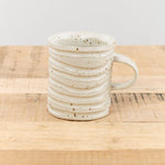 Mt. Washington Pottery Home CoffeeTea Ring Mug in Speckled White Speckled White / 3.5" Dia X 4" H