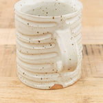 Mt. Washington Pottery Home CoffeeTea Ring Mug in Speckled White Speckled White / 3.5" Dia X 4" H