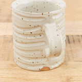 Mt. Washington Pottery Home CoffeeTea Ring Mug in Speckled White Speckled White / 3.5" Dia X 4" H