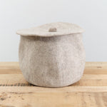 Muskhane Home Bath Organization Calabash Cover in Light Stone