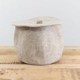 Muskhane Home Bath Organization Calabash Cover in Light Stone