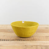 Muskhane Home Baskets Felt Basket in Chartreuse Chartreuse / Small