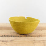 Muskhane Home Baskets Felt Basket in Chartreuse Chartreuse / Medium