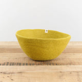 Muskhane Home Baskets Felt Basket in Chartreuse Chartreuse / Medium