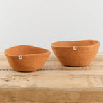 Muskhane Home Baskets Felt Basket in Caramel