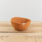 Muskhane Home Baskets Felt Basket in Caramel