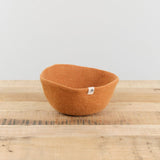 Muskhane Home Baskets Felt Basket in Caramel