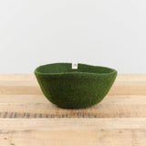 Muskhane Home Baskets Felt Basket in Olive Olive / Small