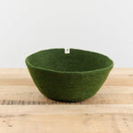 Muskhane Home Baskets Felt Basket in Olive Olive / Medium