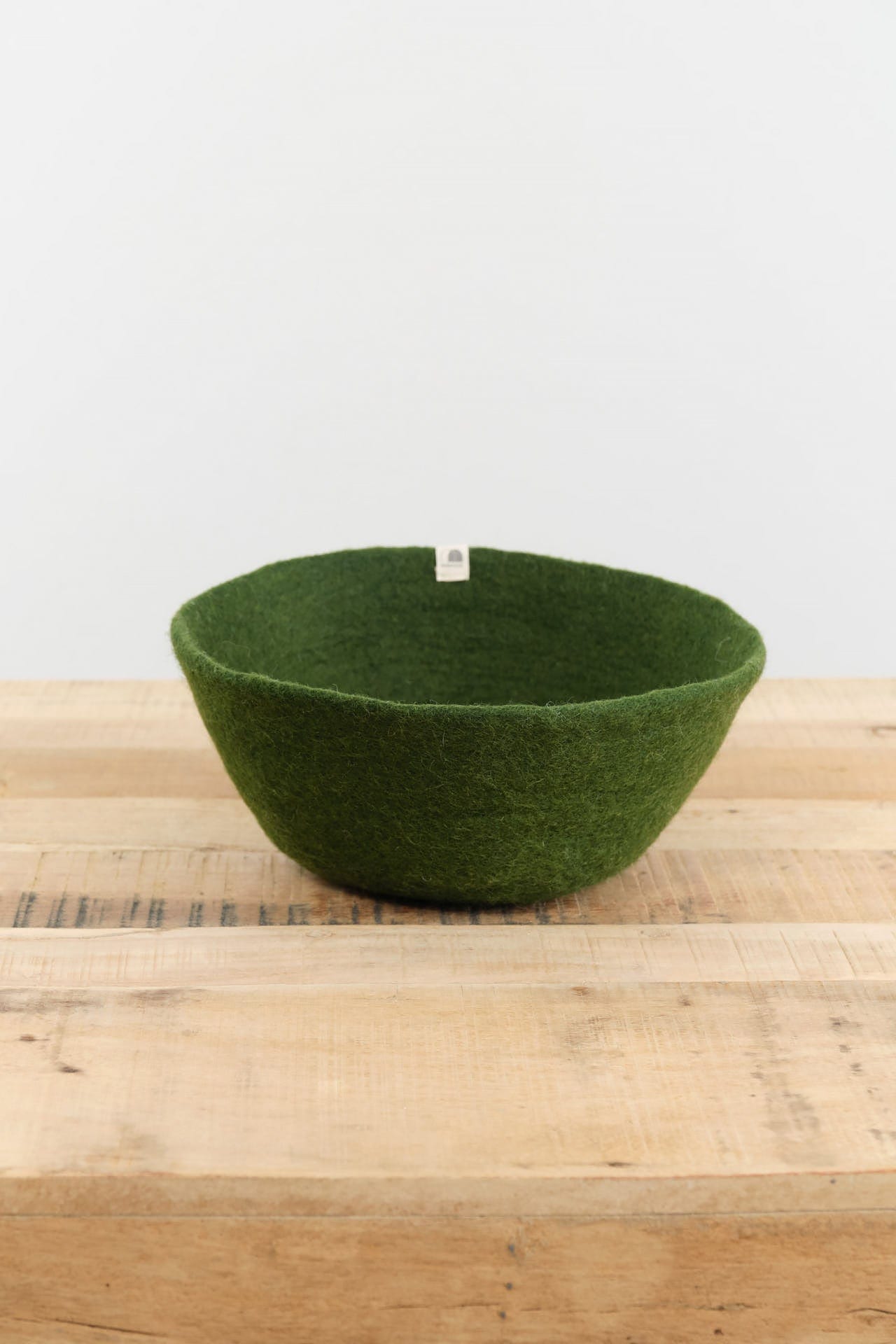 Muskhane Home Baskets Felt Basket in Olive Olive / Medium