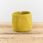 Muskhane Home Baskets Nested Basket in Chartreuse