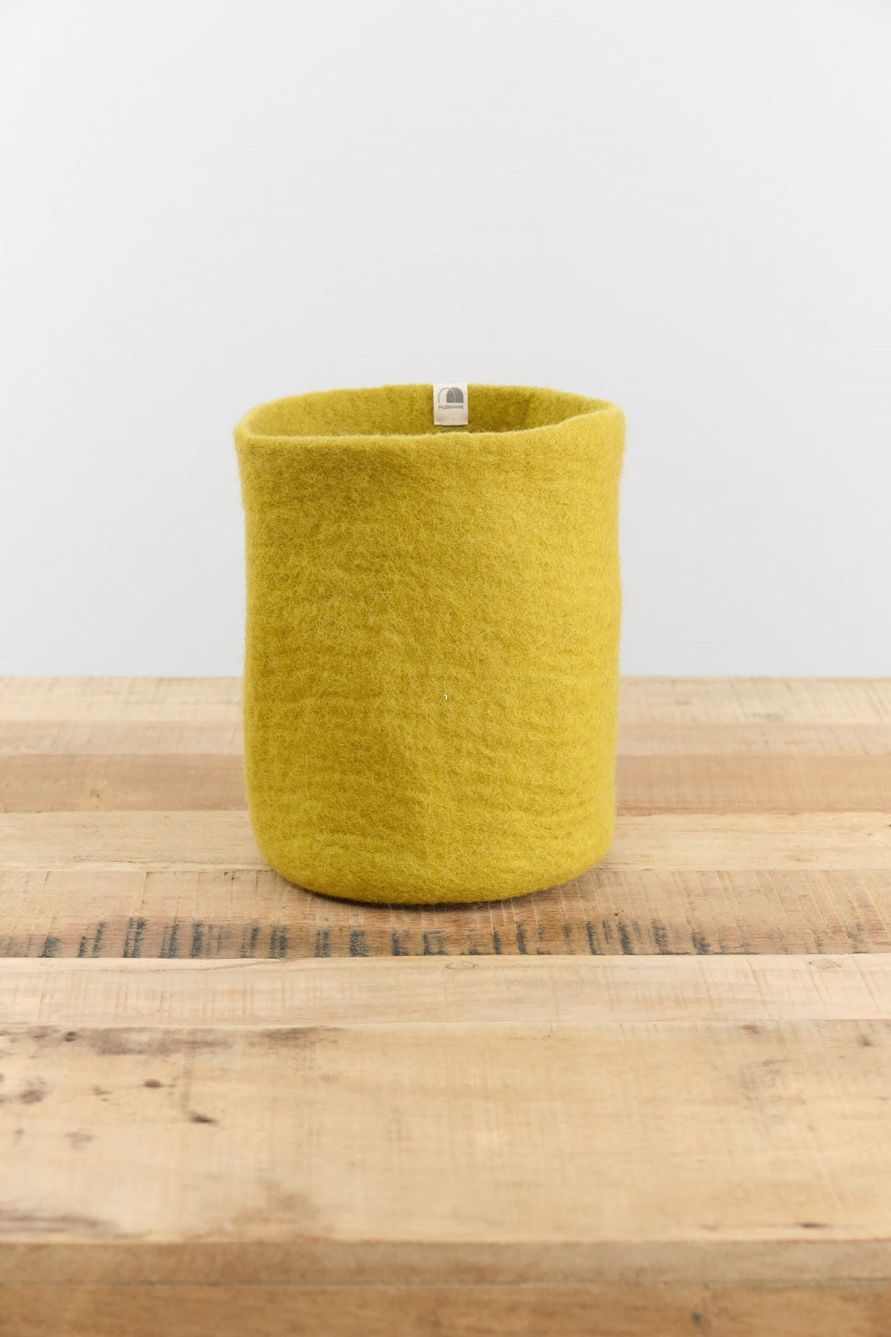 Muskhane Home Baskets Nested Basket in Chartreuse