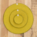 Muskhane Home Kitchen Coasters Two-Tone Pastille in Anise-Chartreuse